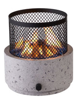 Cinder Round Outdoor Tabletop Gas Fire Pit, 11,000 BTU