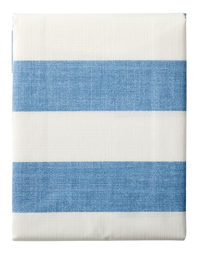 Indoor/Outdoor Stripe PEVA Table Cloth, 60-in x 84-in O3621