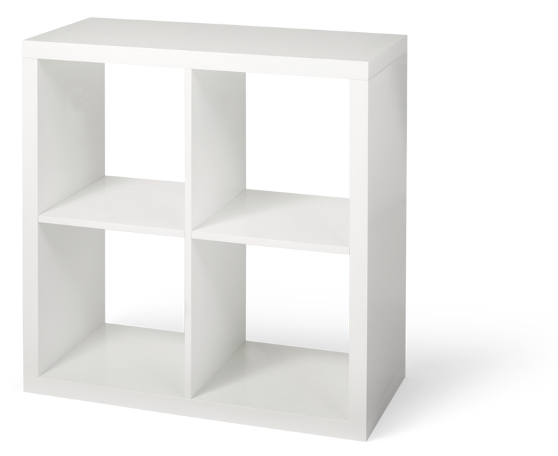 Invermere 4-Cube Storage Organizer, Bookcase/Bookshelf, White I1897