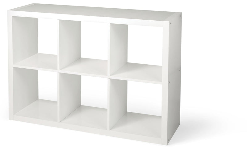 Invermere 6-Cube Storage Organizer, Bookcase/Bookshelf, White H2939