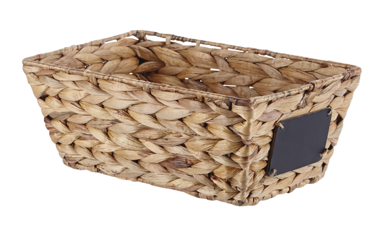 Meg Rectangular Hand Woven Storage Basket, 12 x 8 x 5.1-in H2172