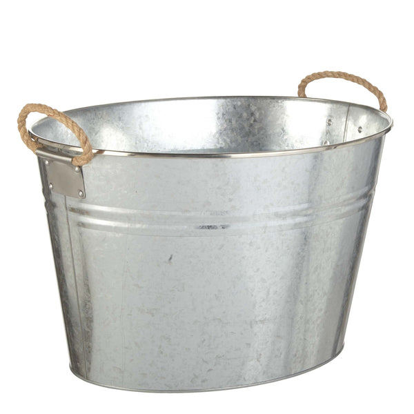Outdoor Oval Galvanized Party Tub, Assorted R8412