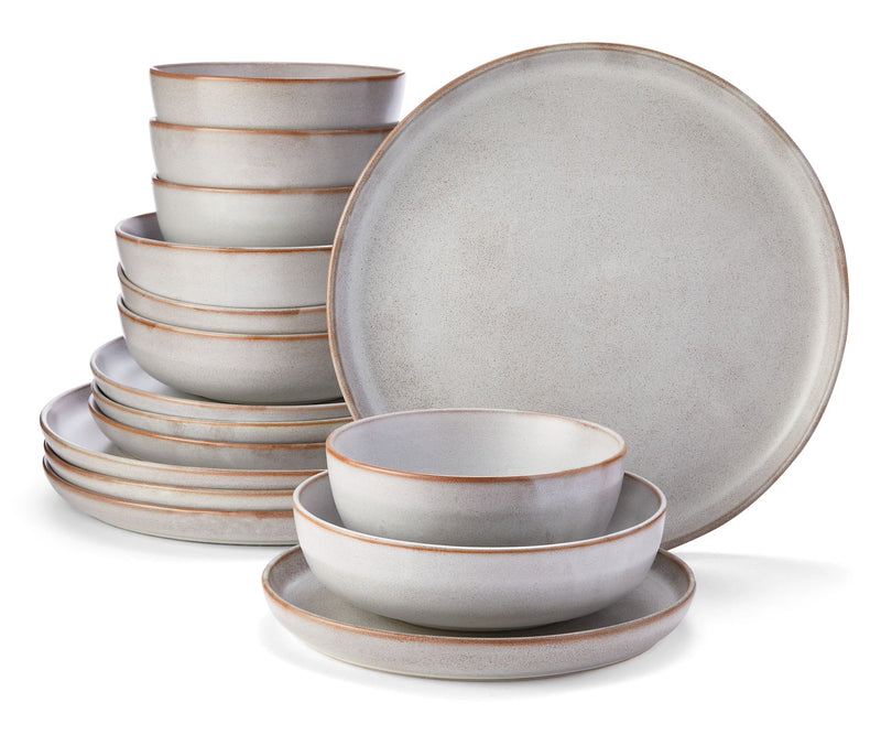 Reactive Glaze Dinnerware Set, Serves 4, 16-pc B2356