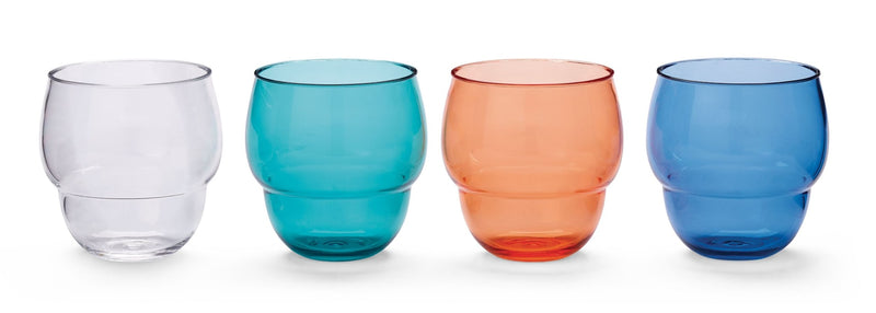 Stacking Bubble Glass Set, BPA Free, Dishwasher Safe, Stackable N5898