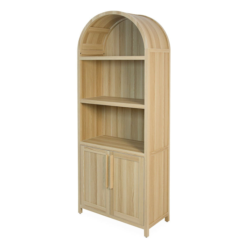Stratford Arched Bookcase, Oak H9880