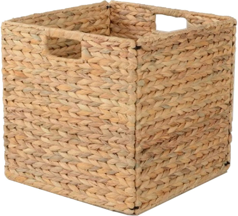 Weiss Cube Woven Natural Material Collapsible Basket, 13 x 13-in A7334