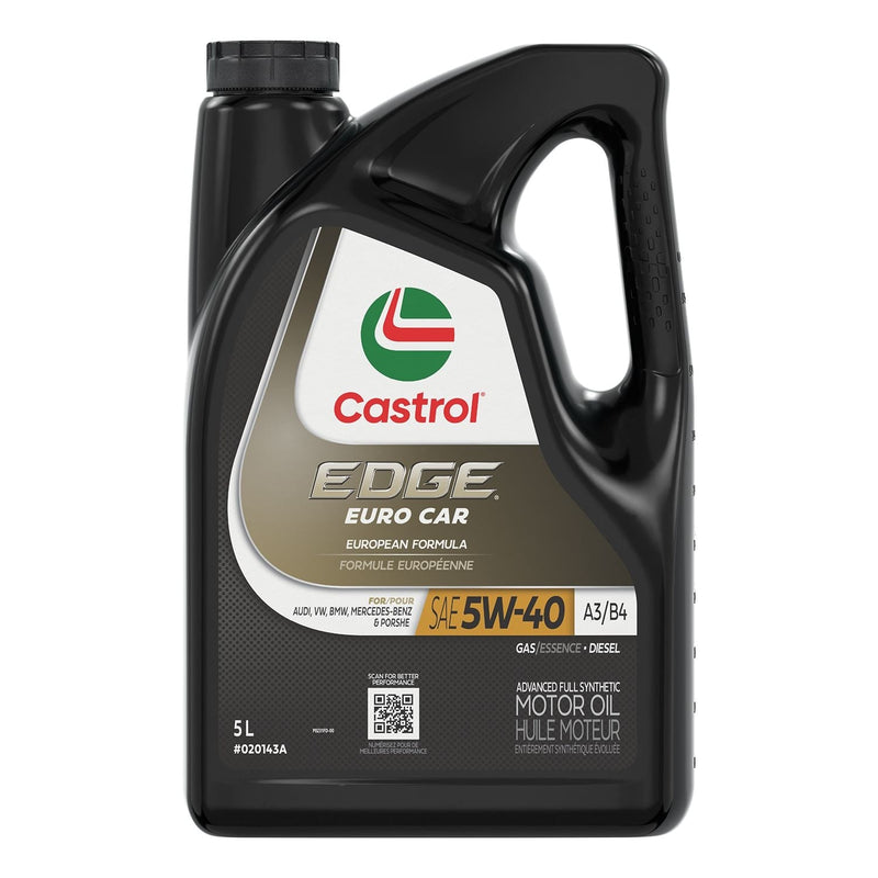 Euro A3/B4 5W40 Advanced Synthetic Engine/Motor Oil, 5-L S5773