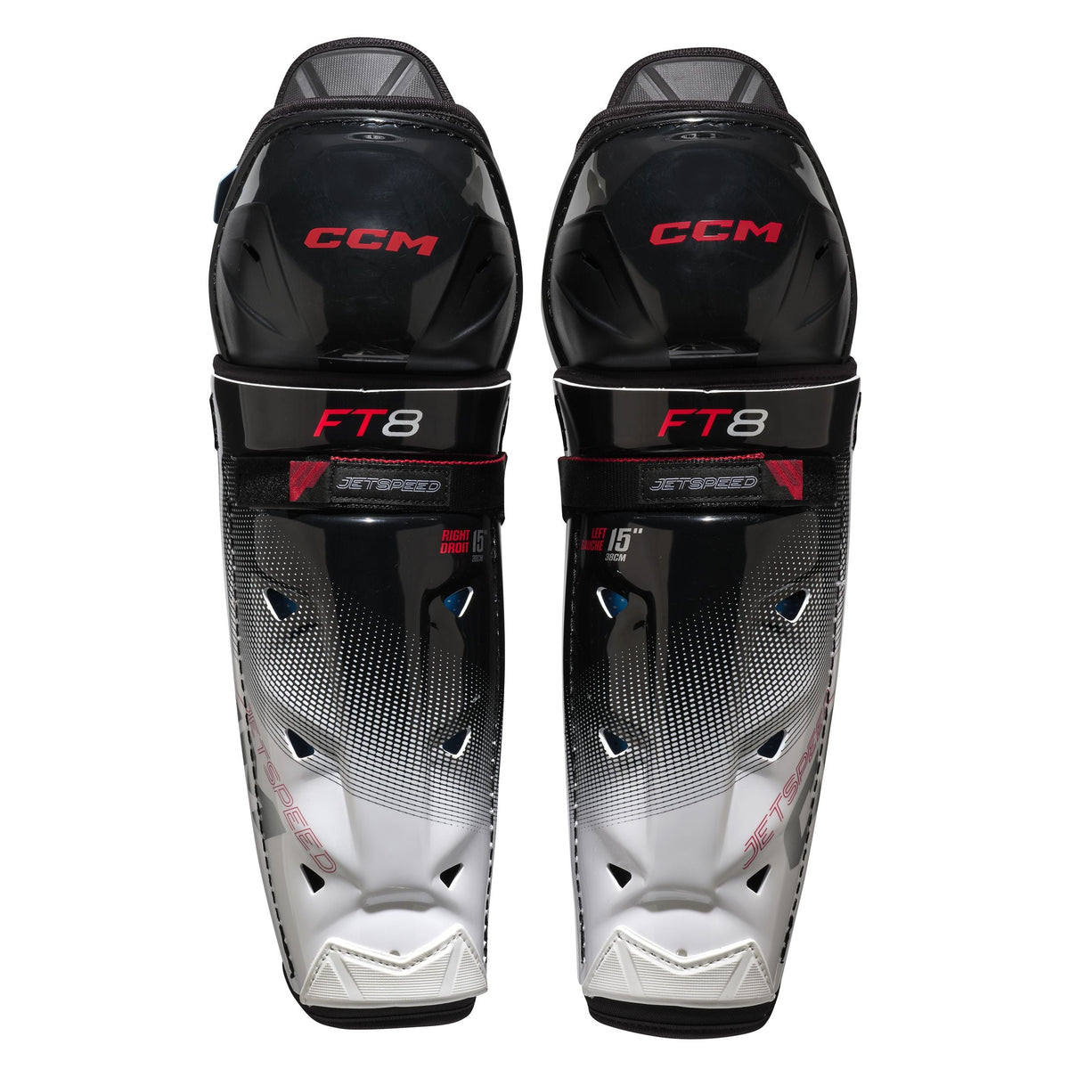 Jetspeed FT8 Shin Guards, Senior, Assorted Sizes