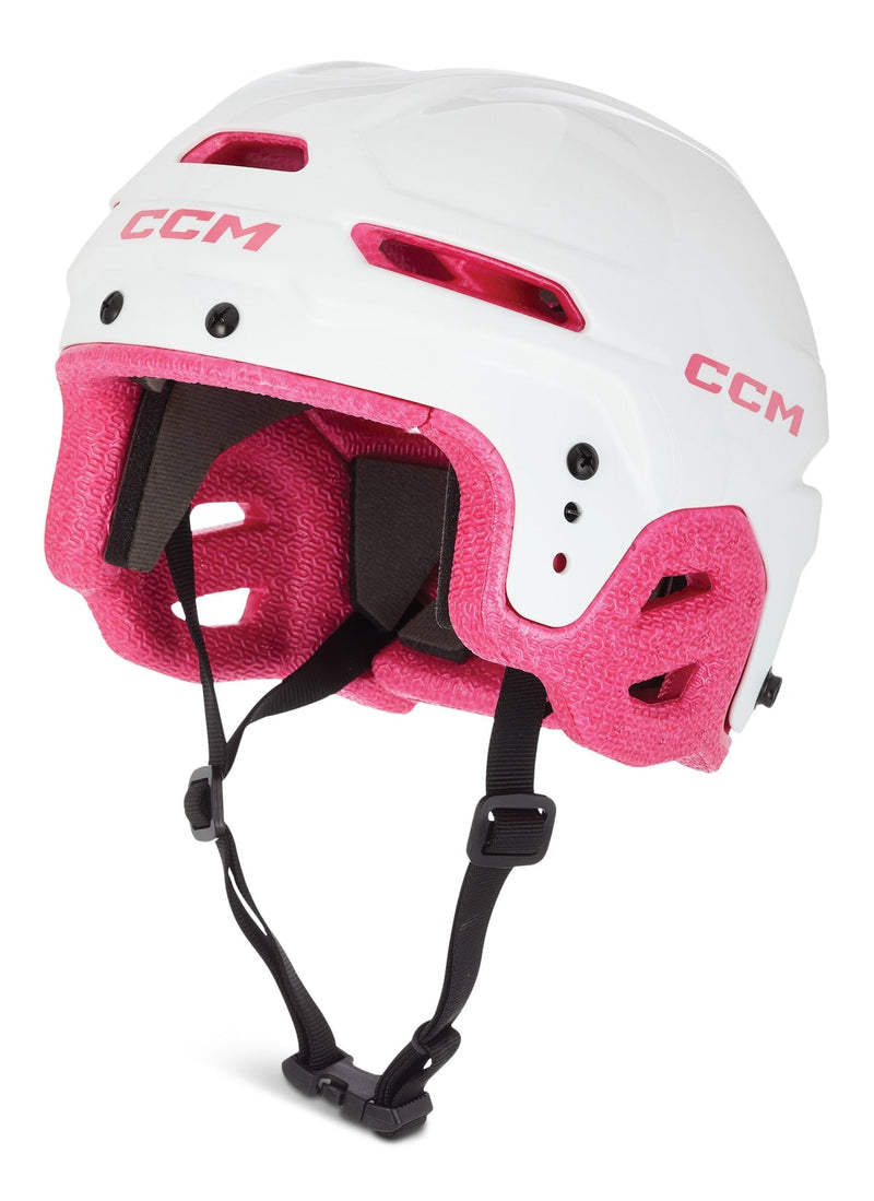 Multi-Sport Hockey Helmet, Youth, White/Pink P3283