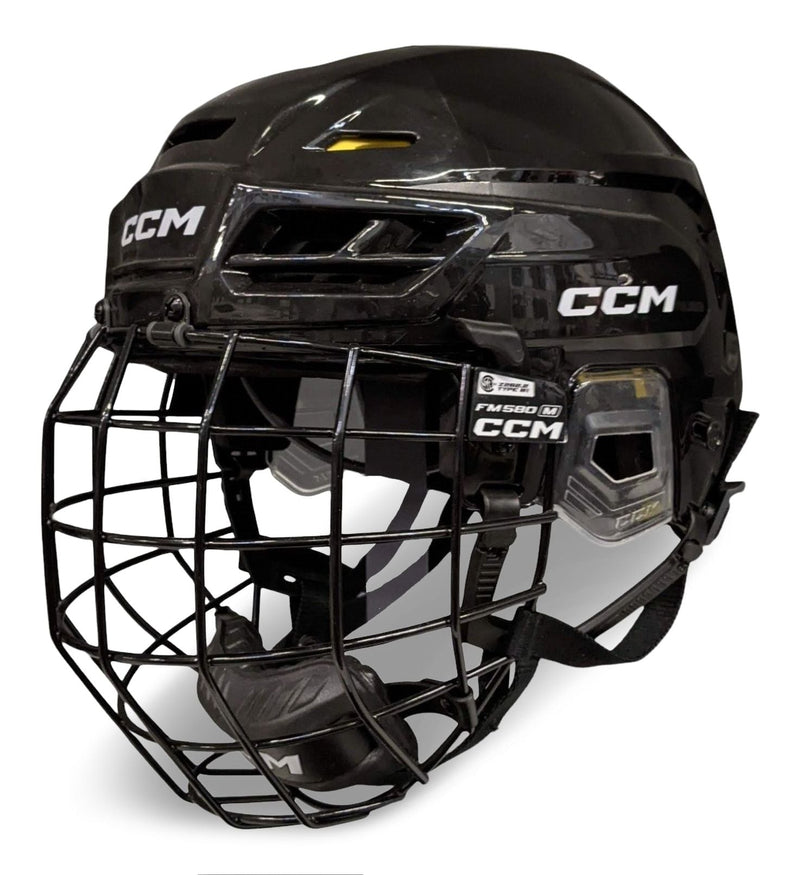 Tacks 120 Hockey Helmet & Cage Combo, Junior/Senior, Black, Various Sizes J9153