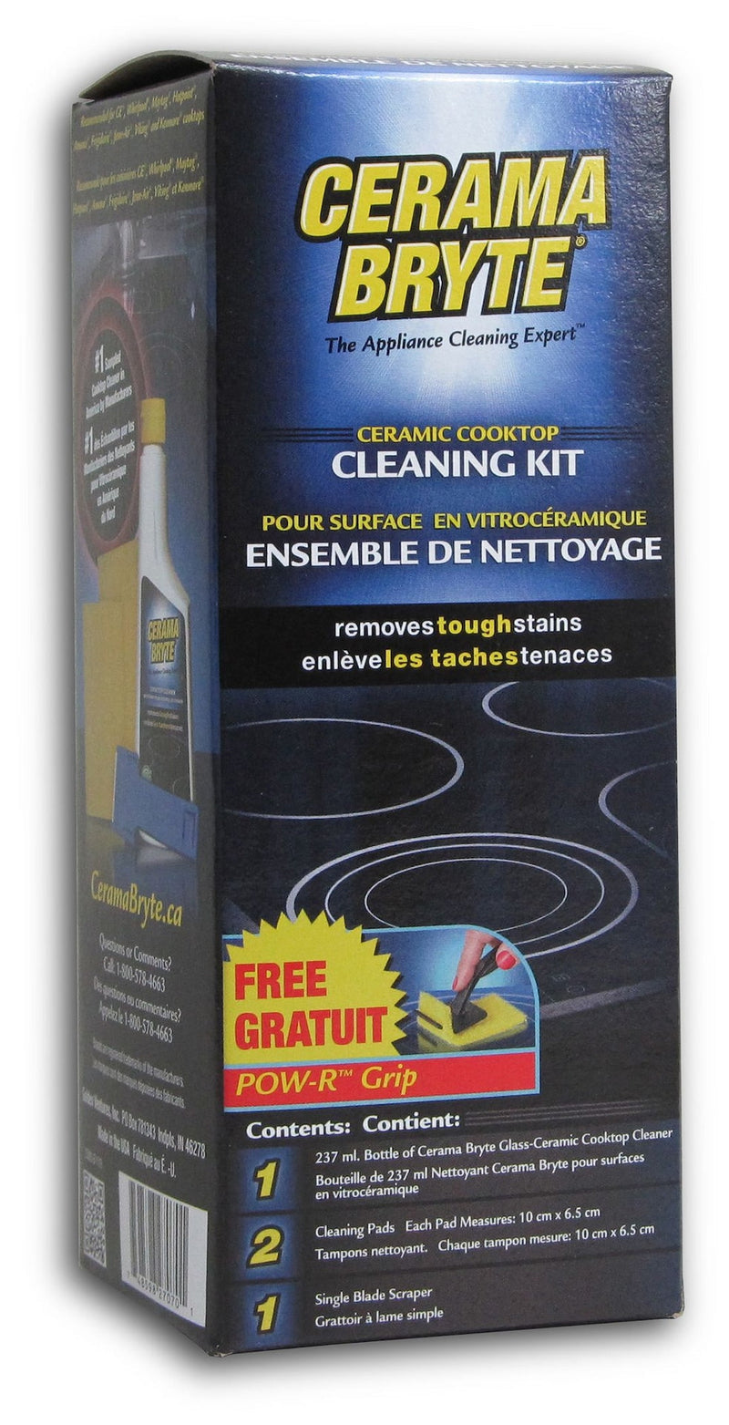 Ceramic Cooktop Cleaning Kit, 237-mL, Includes Cream Cleanser, 2 Pads and 1 Scraper P5416
