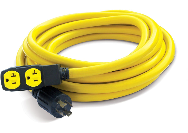 Power Equipment 30A, 250V Flat Generator Extension Cord, 25-ft M9321