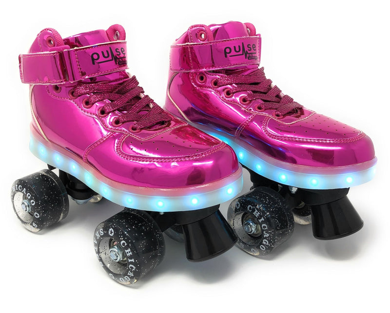 Pulse LED Light Up Rollerskates, Pink M9048
