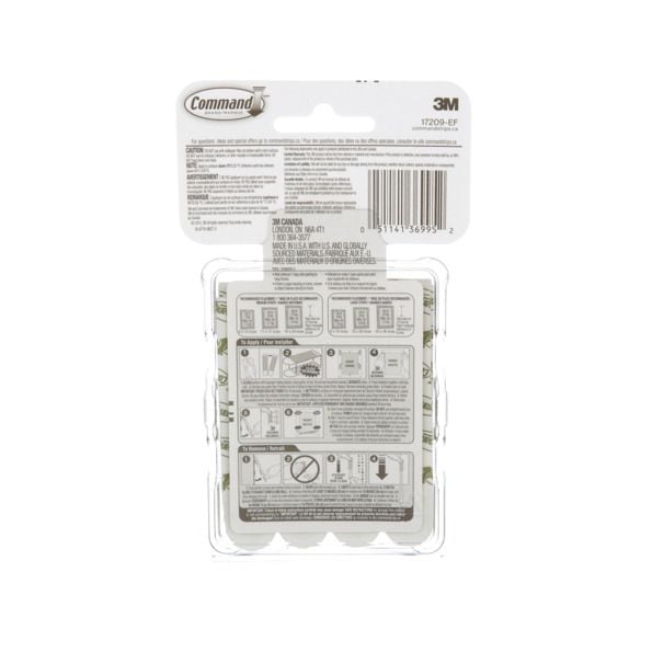 Adhesive Picture Hanging Strips Value Pack, White, 12-lbs to 16-lbs, Assorted Sizes, 24 Strips per Pack R0963