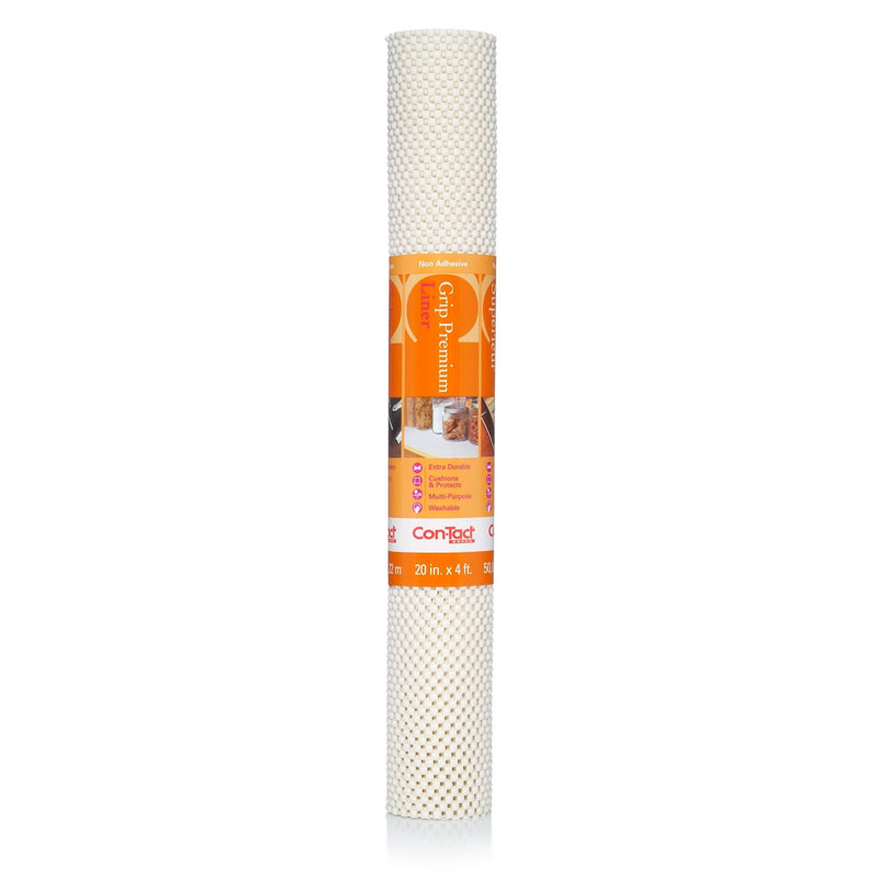 Con-Tact Grip Premium Non-Adhesive Cushioned Shelf/Drawer Liner, White, 20-in x 4-ft P5319