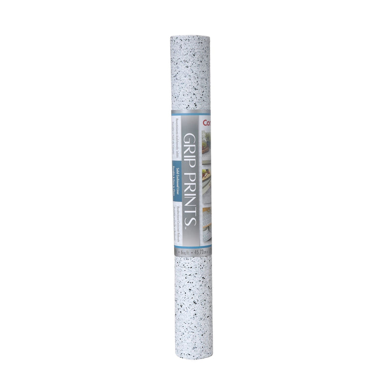 Con-Tact Grip Prints Non-Adhesive Cushioned Shelf/Drawer Liner, White Granite, 18-in x 4-ft M5538