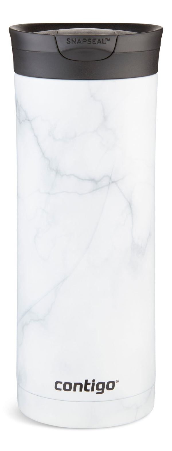 Huron 2.0 Couture Insulated Stainless Steel Travel Mug, Leak-proof Lid, White Marble, 20-oz H7300