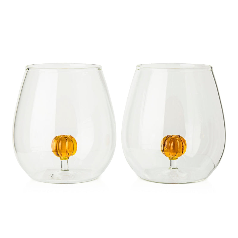 591-mL Borosilicate Pumpkin Wine Tumbler, 2-pk L9589