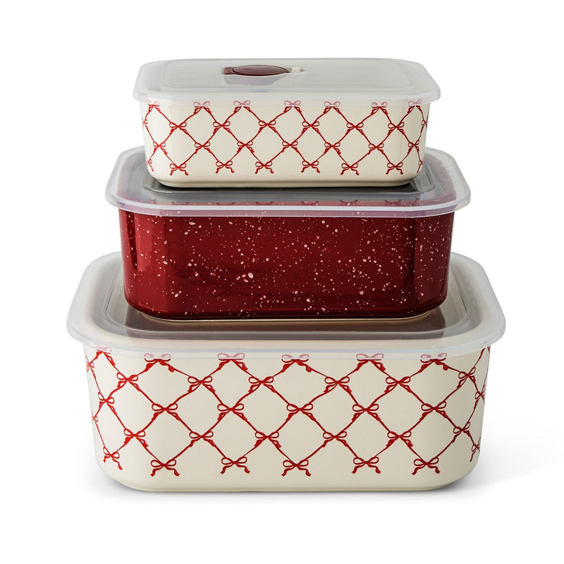 Red Stackable Rectangular Baking Dishes, 6-pc U6922