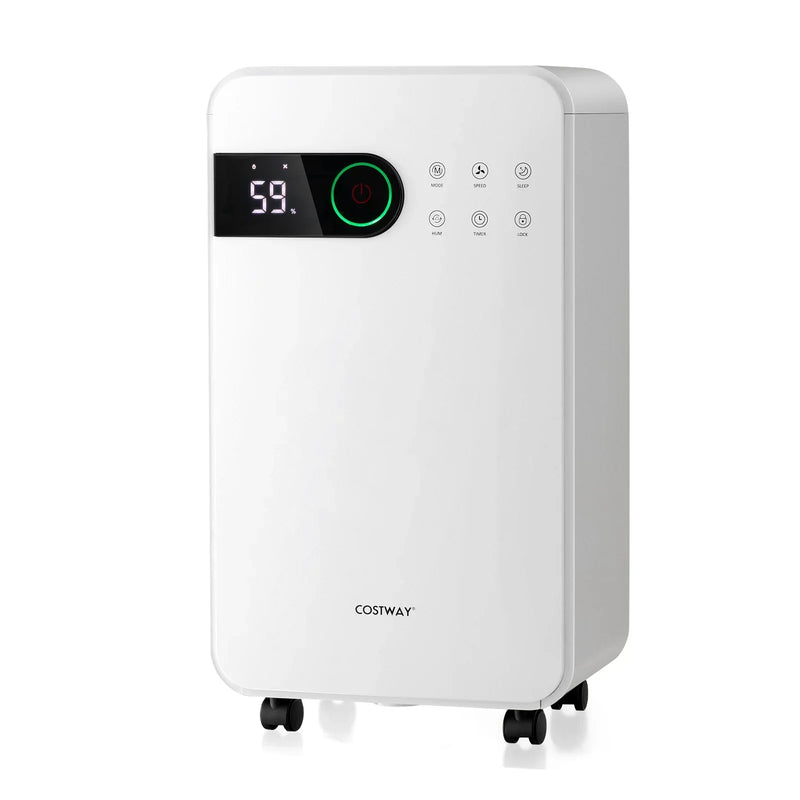 32 Pints Dehumidifier with Sleep Mode and 24H Timer for Home Basement-White U5520