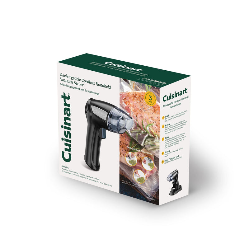Cordless Handheld Vacuum Sealer with 20 Bags, Black U0897