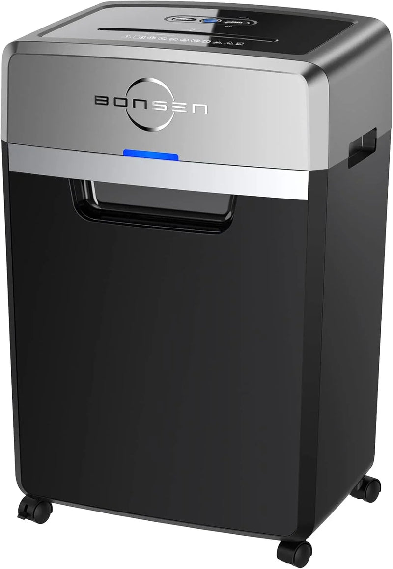 Heavy Duty Paper Shredder, 24-Sheet Cross-Cut Shredder, 40-Min Continuous Running Time, Commercial Grade Shredder for Office, 9-Gallon Big Basket, 55dB Super Quiet, P-4 High Security (S3105) O4958