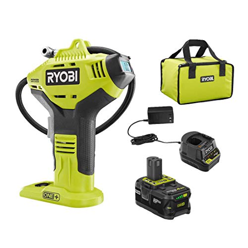 Cordless High Pressure Inflator with Digital Gauge & 18V Lithium-Ion Battery, Portable Tire & Sports Equipment Pump N8050