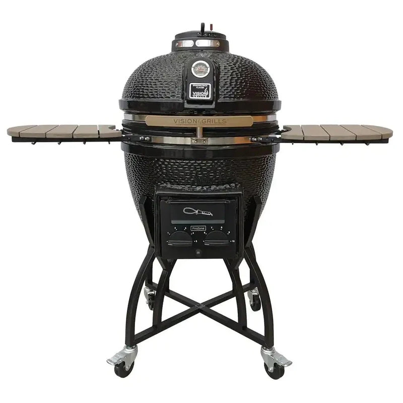 Grills 22 in. Kamado Pro Ceramic Charcoal Grill with Grill Cover Z1158