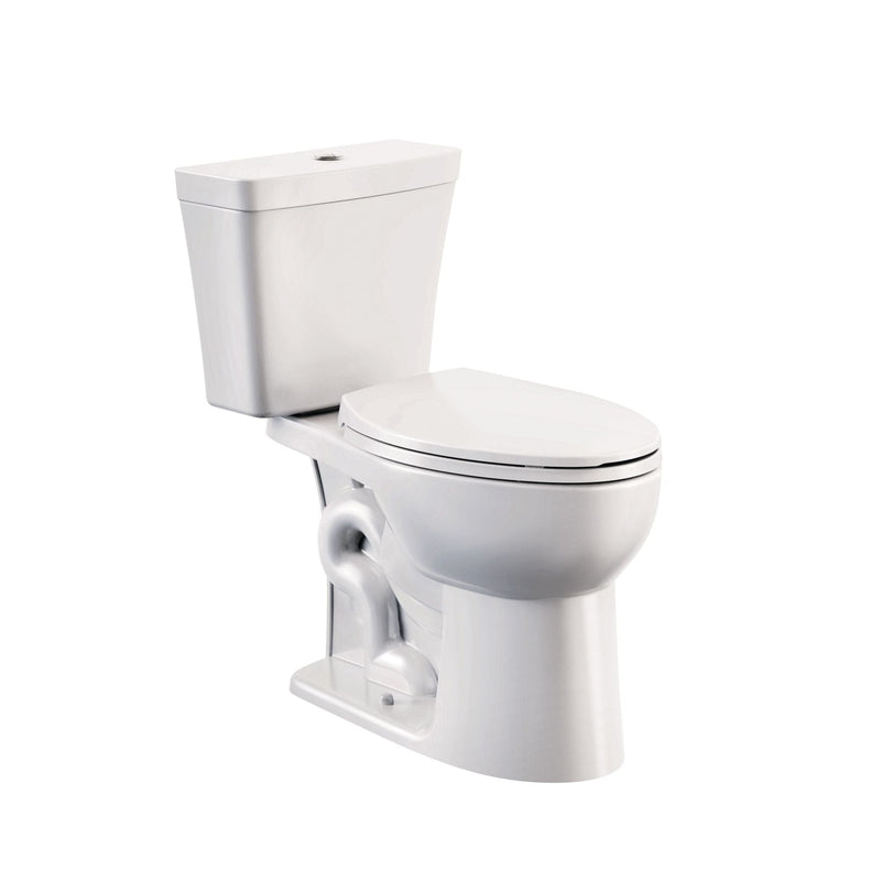2-Piece Elongated Toilet Bowl with Soft Close, White, 3.8/4.8-L Y6163