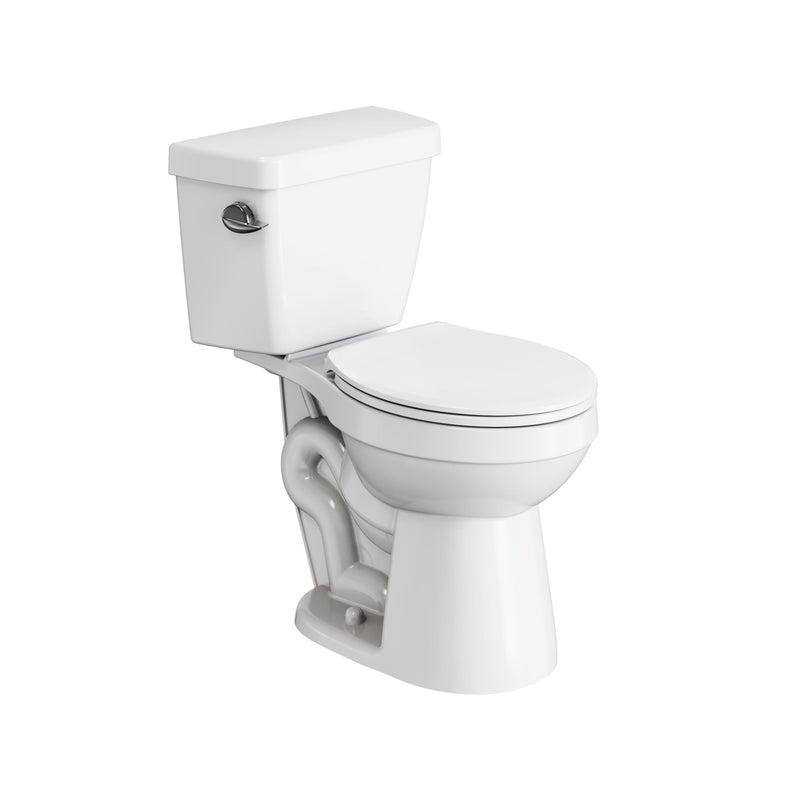 2-Piece Round Toilet Bowl with Soft Close, White, 4.8-L, Single Flush R1187