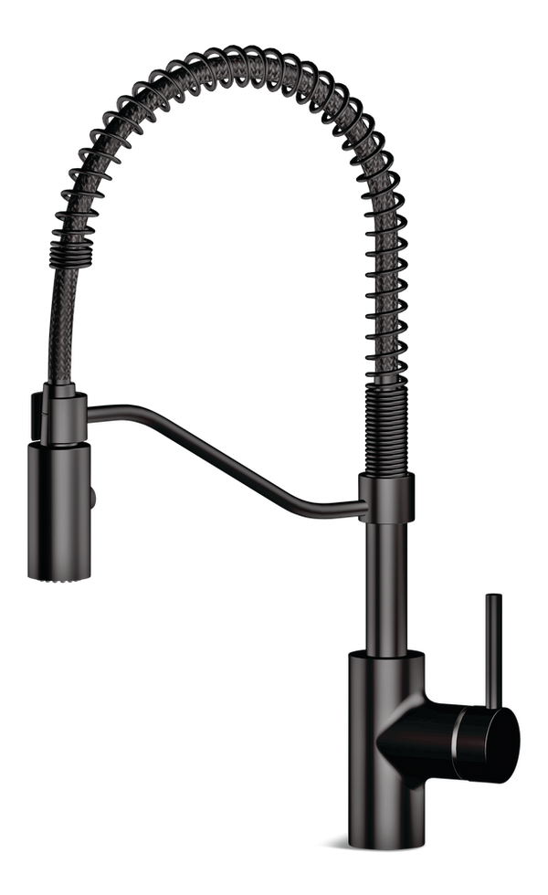 Jasper Single Handle Pull Down Kitchen Faucet, Matte Black R8972