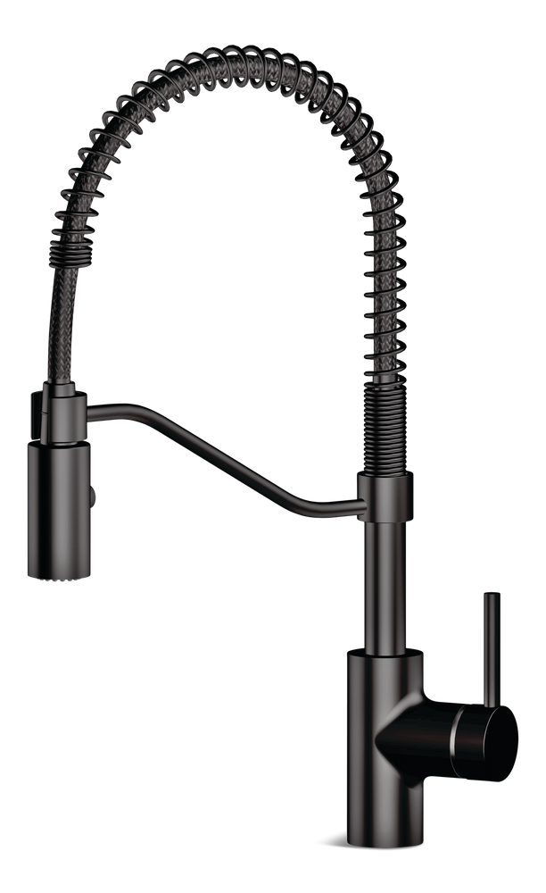Jasper Single Handle Pull Down Kitchen Faucet, Matte Black R8972