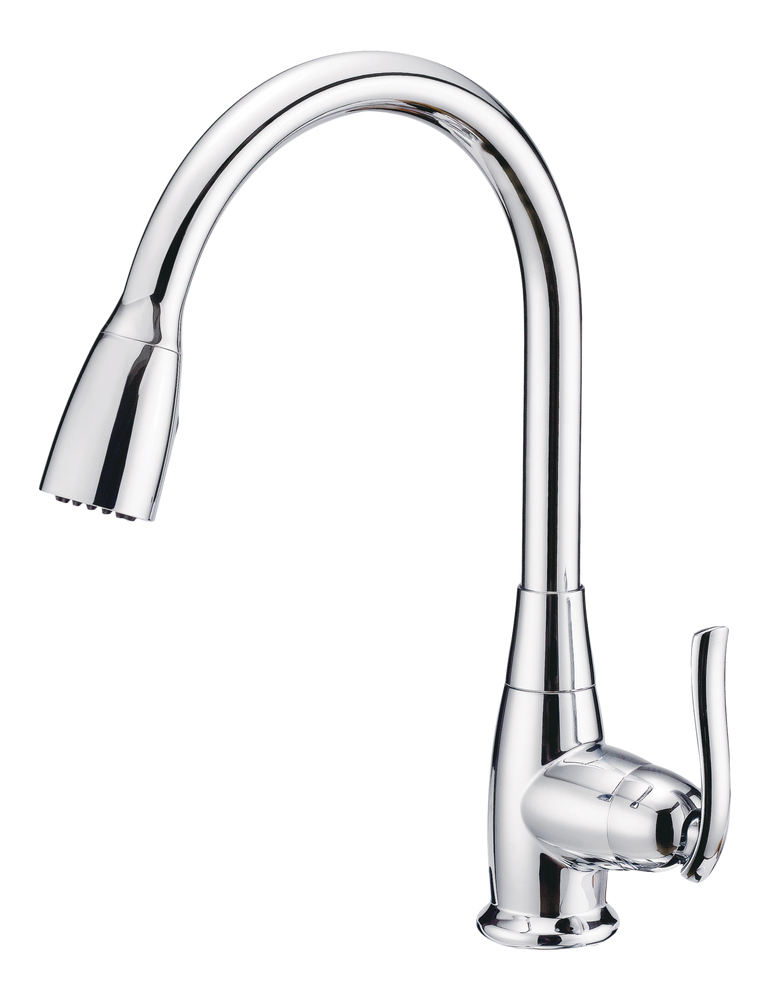 Terrazo Single Handle Pull Down Kitchen Faucet, Chrome U5642