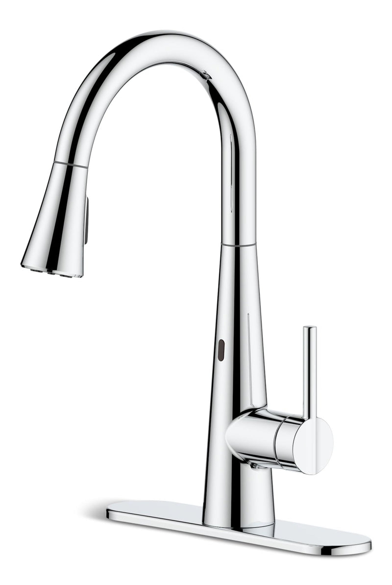 Tronus Dual-Sensor 1-Handle Pull Down Sprayhead Kitchen Faucet, Various Finishes G4229