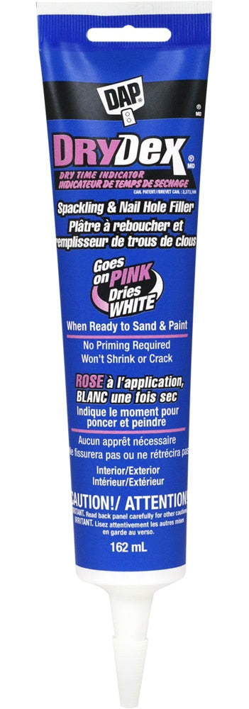 DryDex Spackling Nail & Hole Repair Filler with Dry Time Indicator, Shrink-Proof, 162-mL B9338