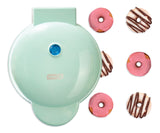 Express Mini Compact Electric Donut Maker, Non-Stick Surface, Aqua