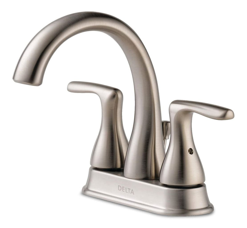 Principals 2-Handle Lavatory Sink Faucet, Centreset Installation, Brushed Nickel N9405