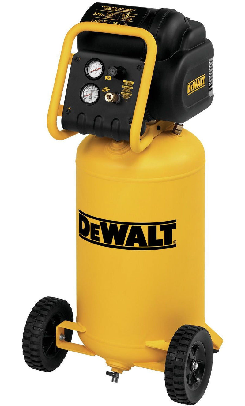 D55168 15-Gallon Oil-Free Portable Workshop Vertical Air Compressor, 225 PSI T6066