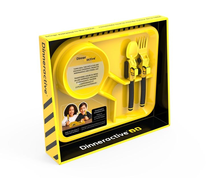 Construction Theme Plastic Meal Tray Set, 3-pc R1828
