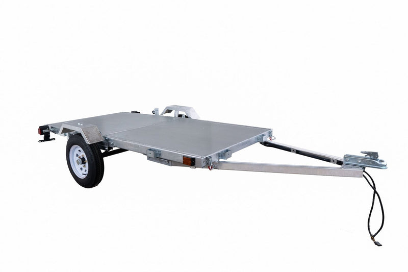 4x8-ft Single-Axle Galvanized Folding Utility Trailer M4507