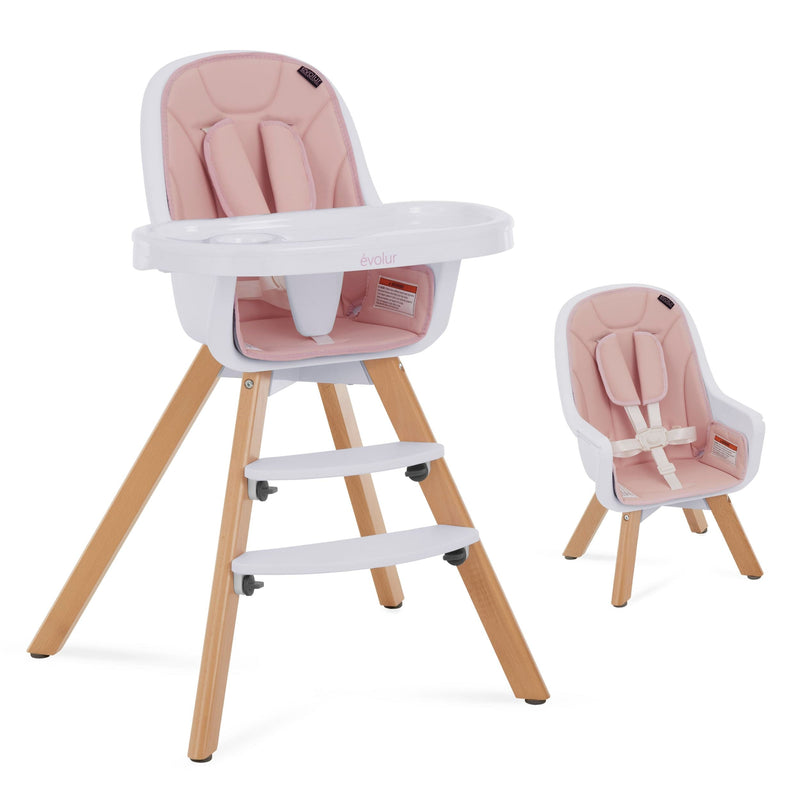 Zoodle Convertible High Chair, Pink D6439