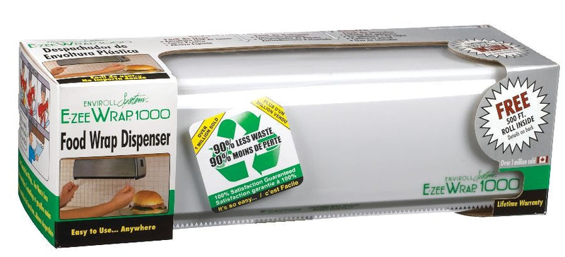 Non-stick Food Plastic Wrap Dispenser with 500-ft Plastic Wrap Included G1521