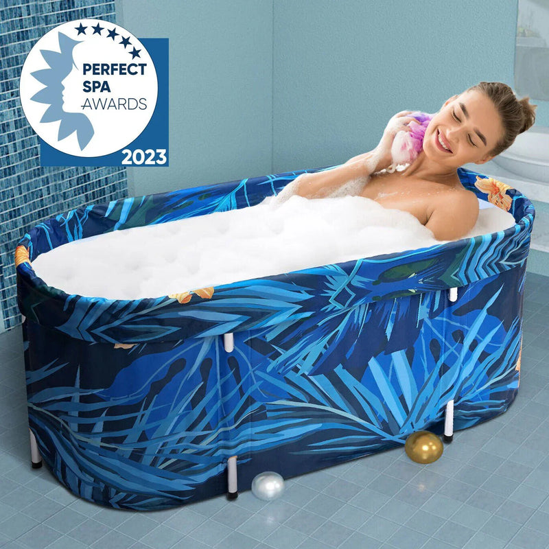 De-Stress 2023 Large Portable Folding Soaking Bathtub For Adults Z6497