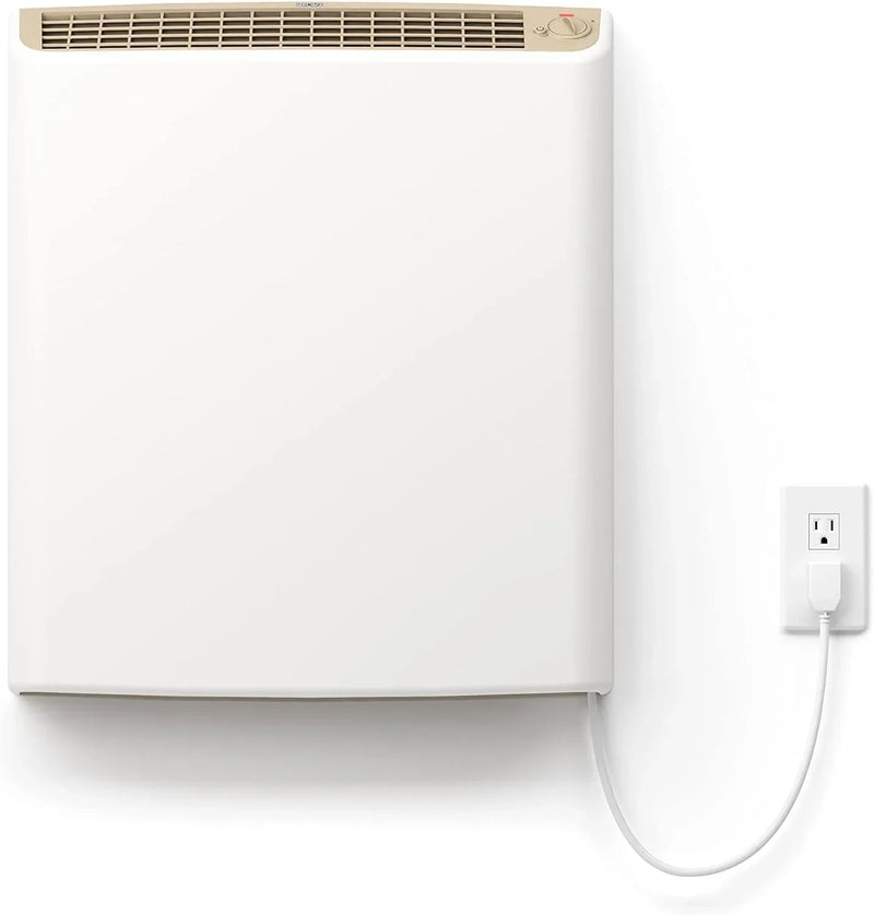 EnviMAX Plug-in Electric Panel Wall Heaters for Large Rooms, 1000 Watts, 24/7 Heating w/Safety Sensor Protection, Patented Quiet Fan-less Design, Easy 2-Min Install, Indoor Space Heater, Made in USA S2177