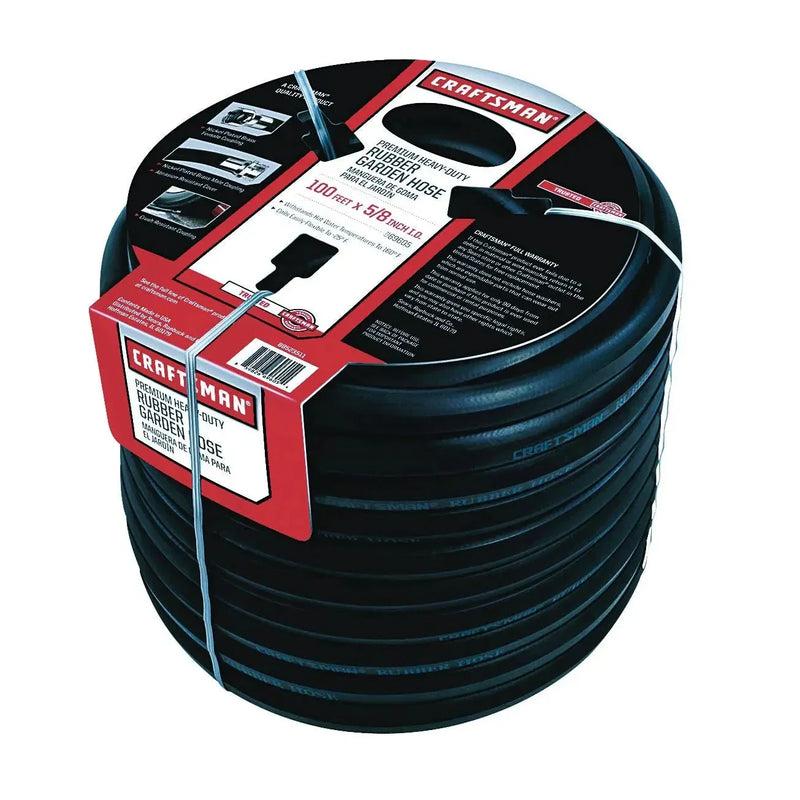 Premium Rubber Garden Hose, 100ft. x 5/8. inch U7452