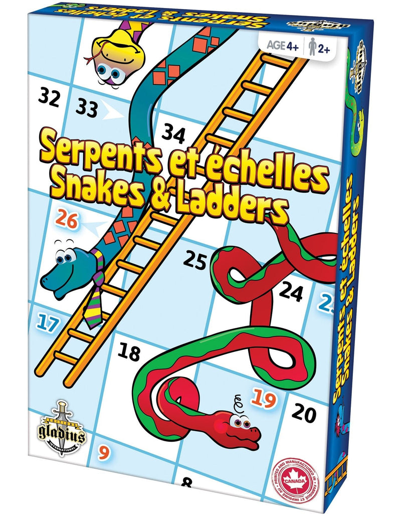 Snakes & Ladders Classic Family Board Game Set, Ages 4+ X6680