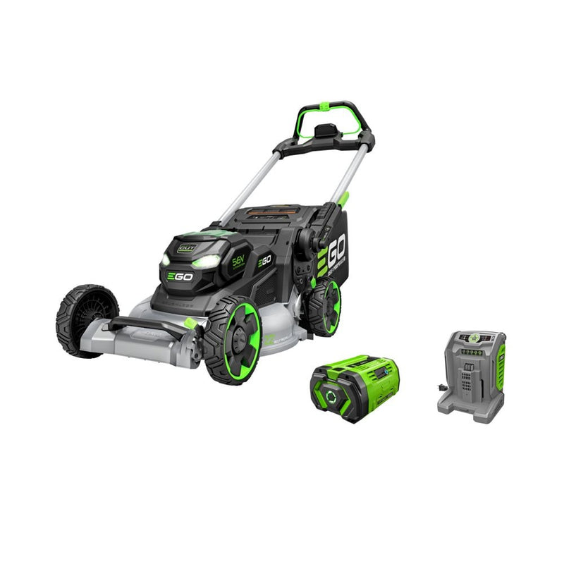 1100 Series Mower 22" Aluminum Deck Select Cut Self-Propelled with 10.0Ah Battery& 700W Turbo Charger G1523