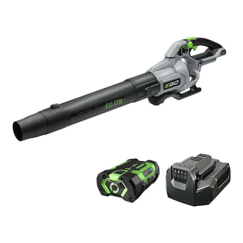 56V Brushless Cordless 615 CFM Leaf Blower, Includes (1) 2.5Ah Battery and (1) 210W Standard Charger, LB6151 M8689