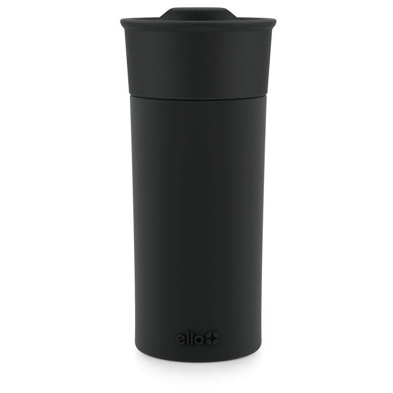 Ogden Ceramic Travel Mug, 16-oz, Black, with Silicone Insulated Sleeve K3110