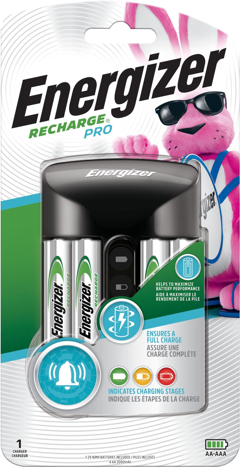 Recharge Pro CHPROWB4 AA /AAA Rechargeable Battery Charger with 4 AA NiMH Batteries R4279